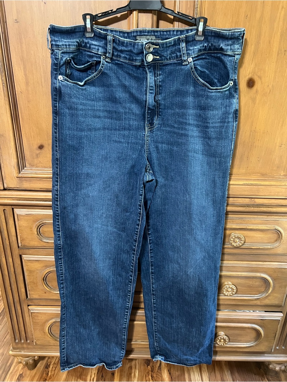 Women's Dark Blue Straight-Leg Torrid Jeans